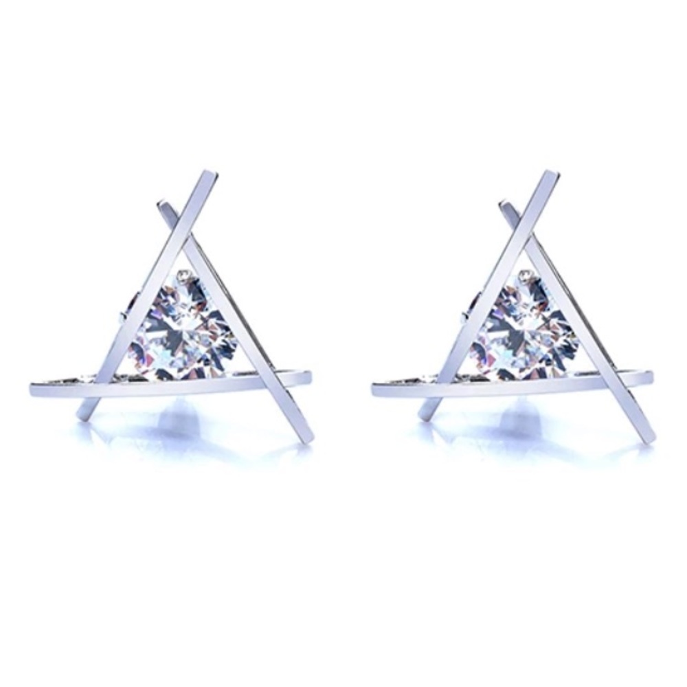 NEW!💙💎MODERN CAGED CZ SPARKLERS!💎💙SO BEAUTIFUL - Picture 5 of 8